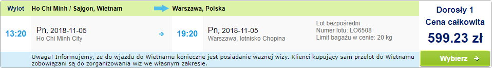 Rezerwacja przelotów do Warszawy
