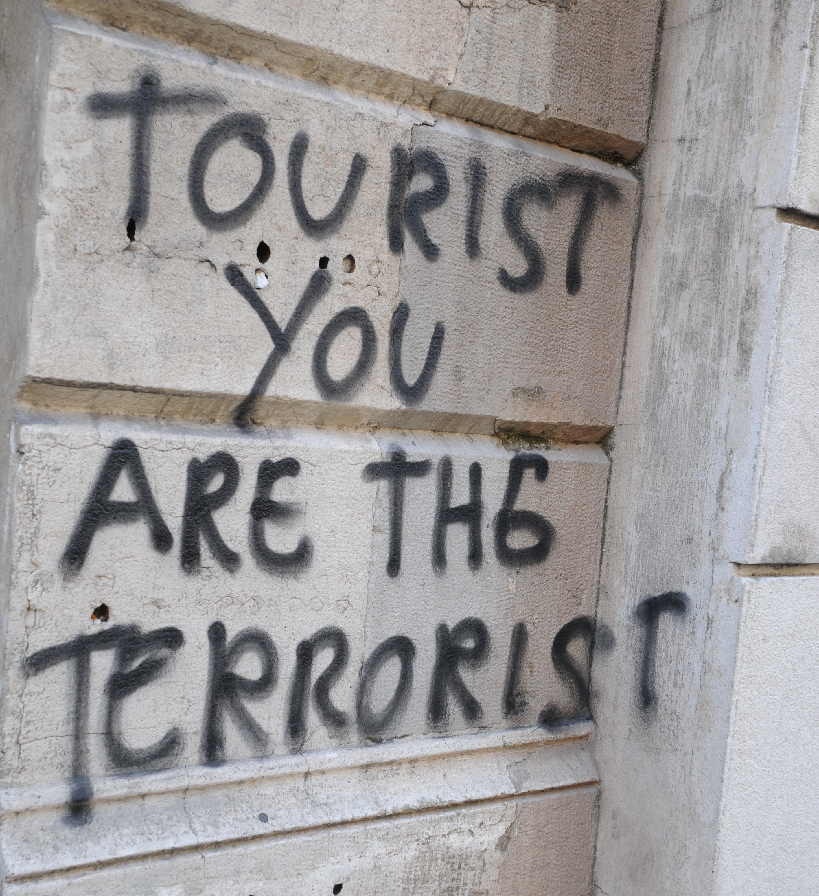 protest przeciwko turystom