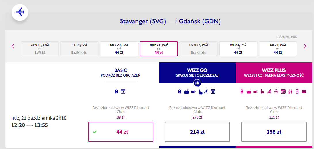 Stavanger loty