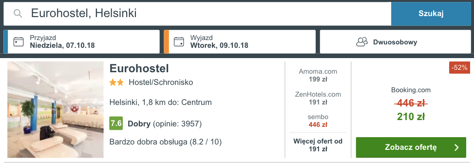 zarezerwuj hotelw helsinkach