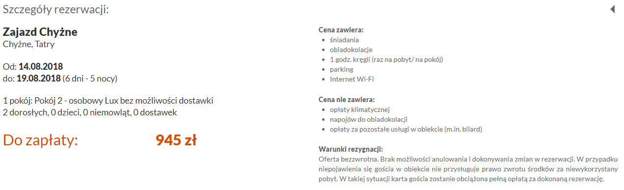 rezerwacja noclegów