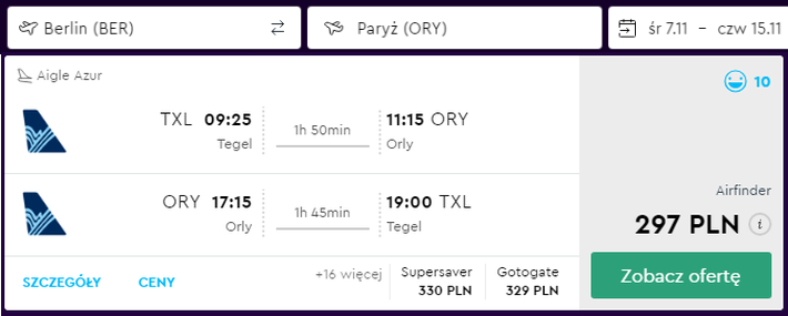 Rezerwacja przelotów do Paryża