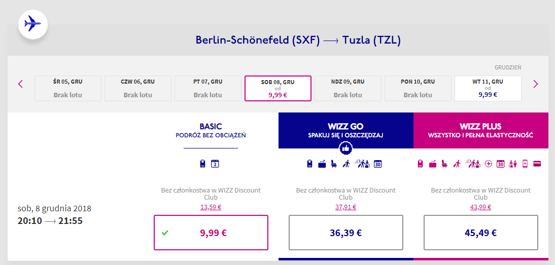 Tuzla loty