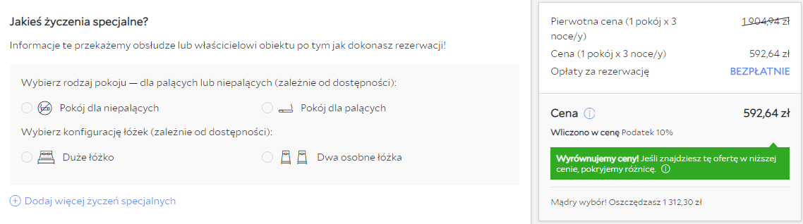 Rezerwacja obiektu