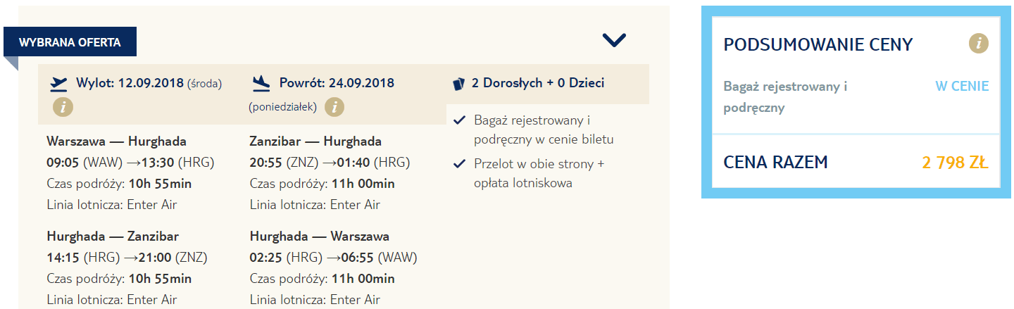 rezerwacja lotów na zanzibar