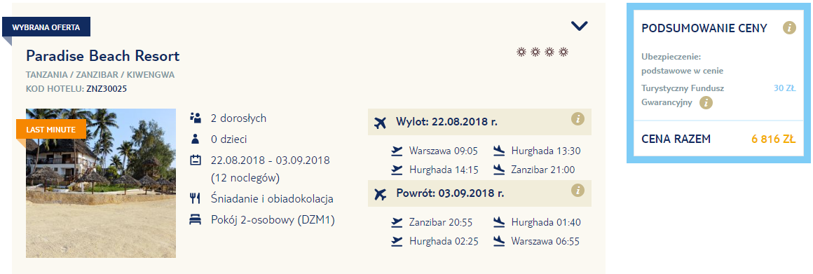 rezerwacja wczasów
