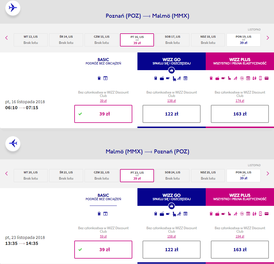 rezerwacja lotów do malmo