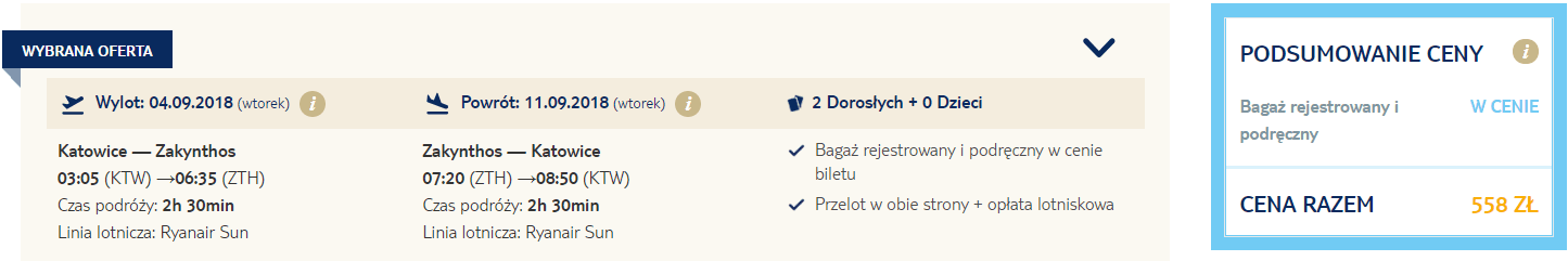 rezerwacja lotów na Zakynthos