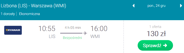 rezerwacja lotów do warszawy