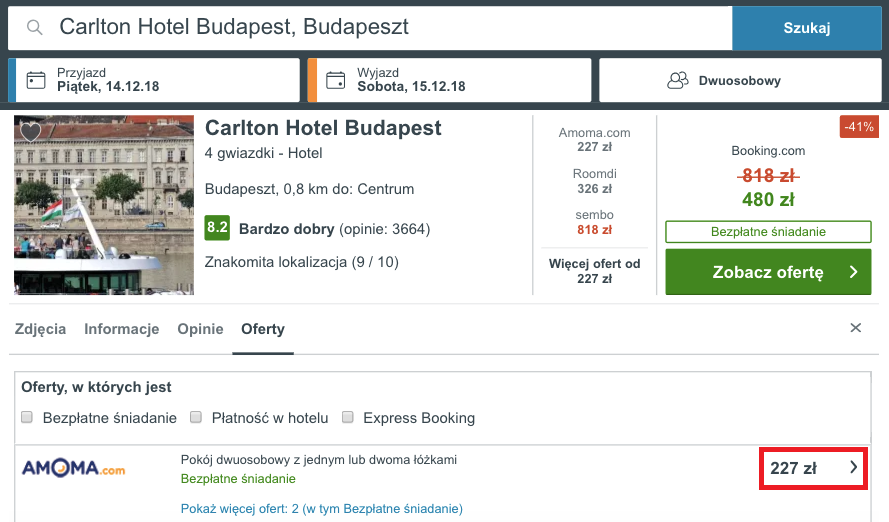 zarezerwuj hotel w budapeszcie
