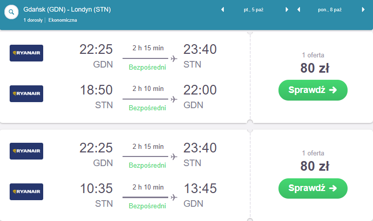 rezerwacja lotów