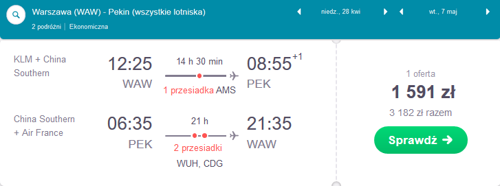 rezerwacja lotów