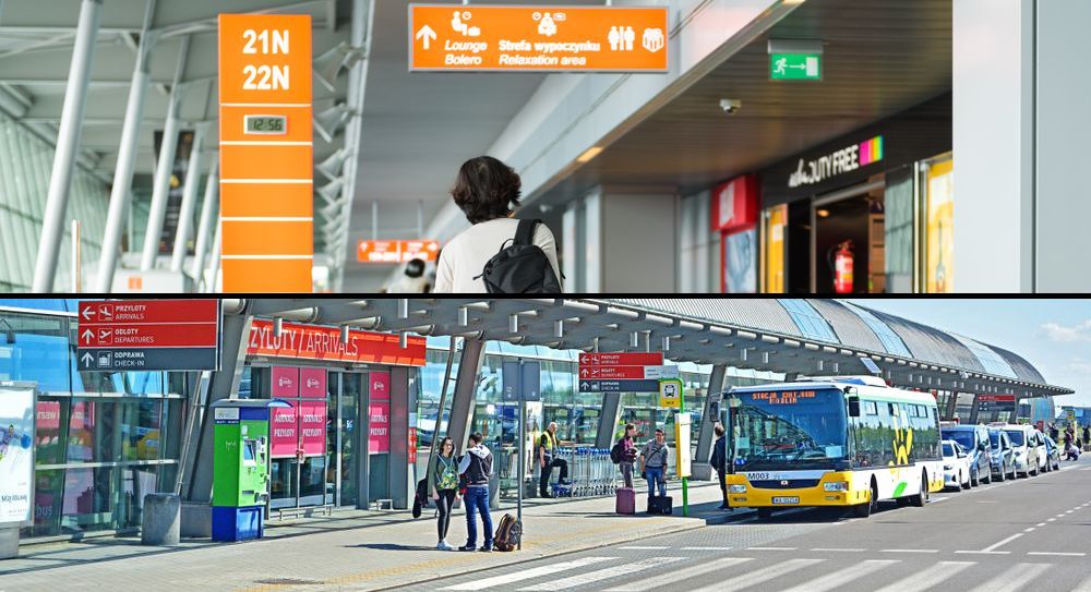 Podróżni na lotnisku