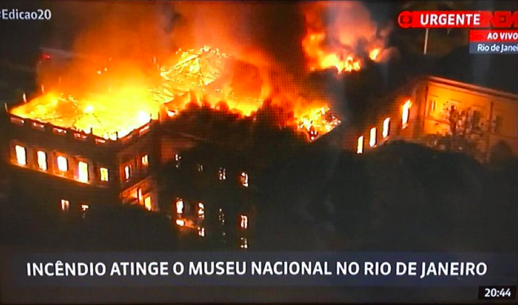 pożar muzeum narodowego w rio de janeiro