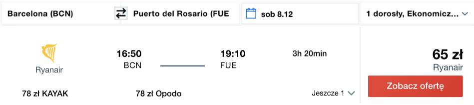 zarerweuj loty na fuerteventure
