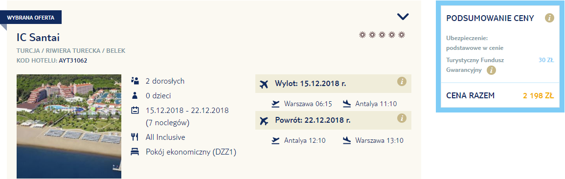 rezerwacja wczasów