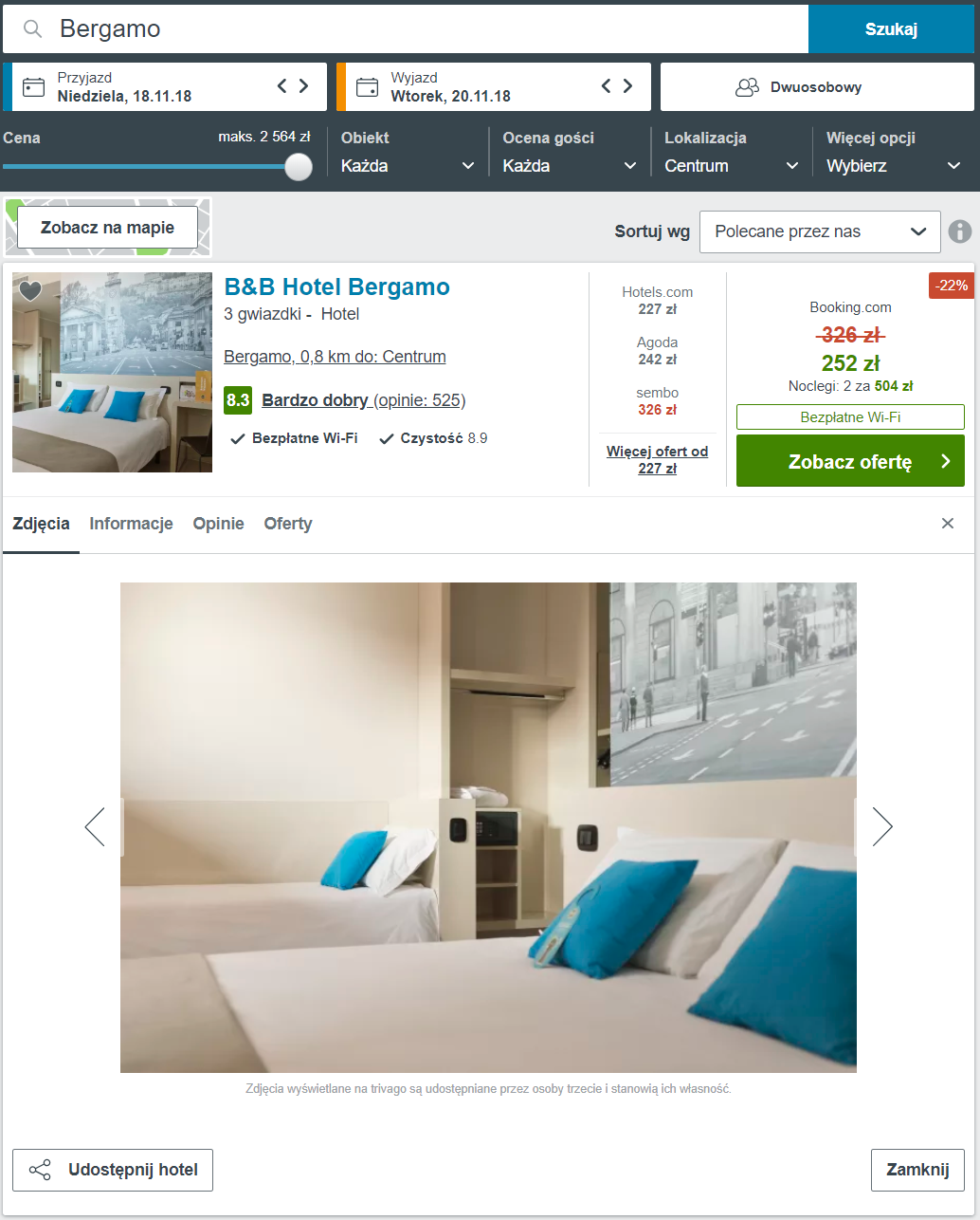 noclegi w bergamo