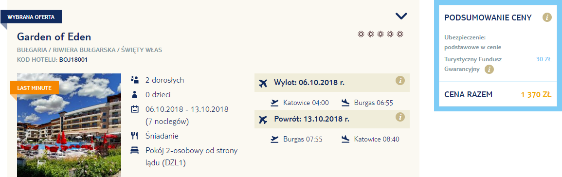 rezerwacja wczasów