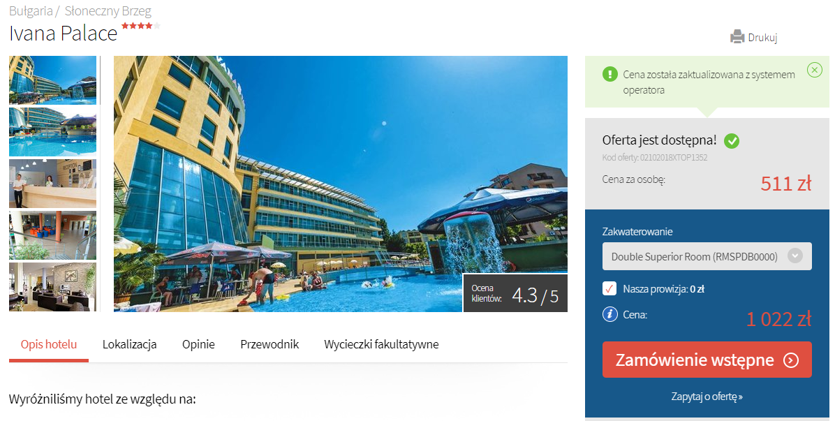 Bułgaria hotel
