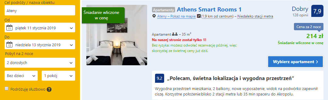 rezerwacja noclegów