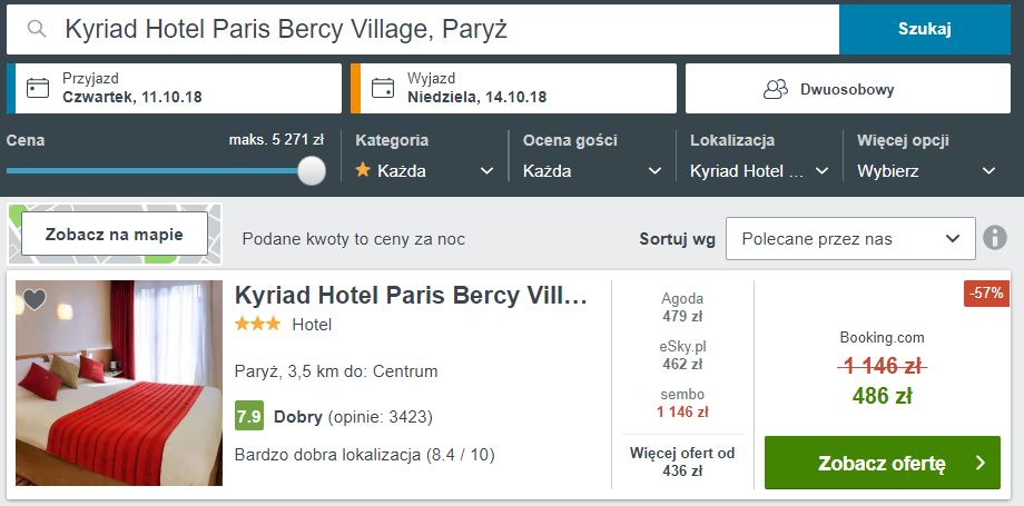 Paryż hotel
