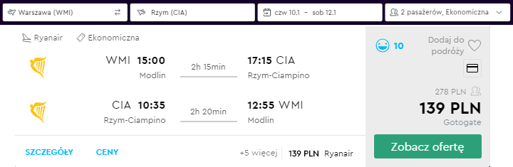 Rzym loty