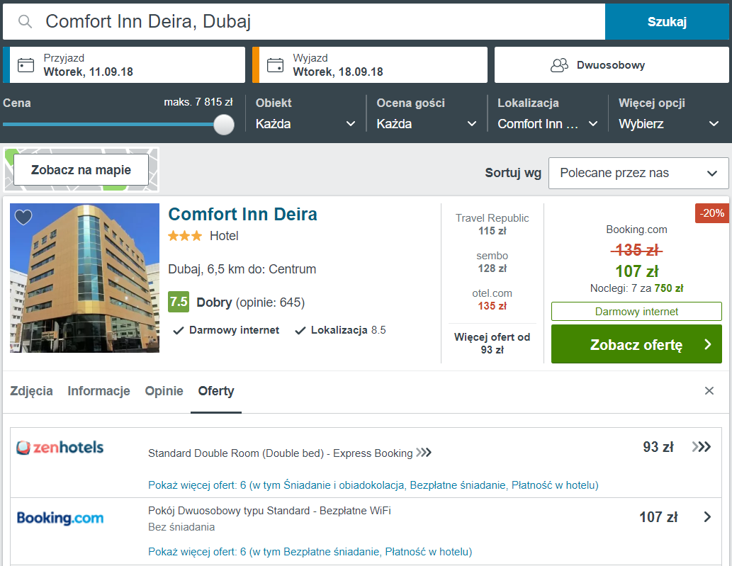 hotel w dubaju