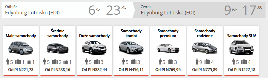 Edynburg auto