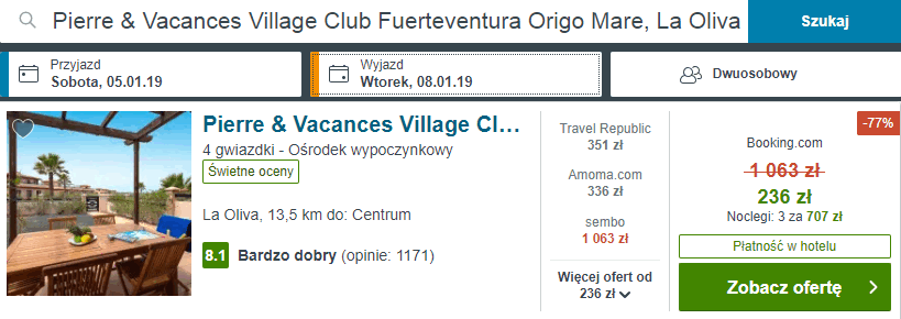 noclegi na fuerteventurze