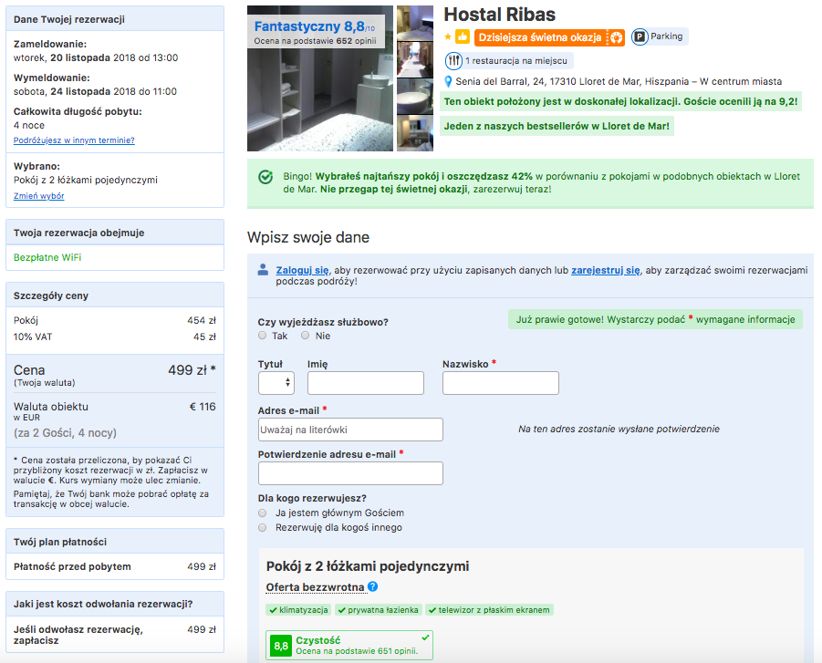 zarzerwuj hotel w gironie