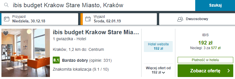 hotel ibis krakow