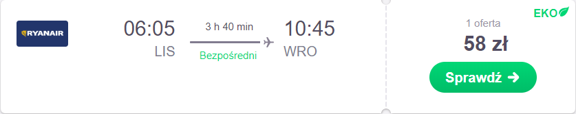 z lizbony do wrocławia