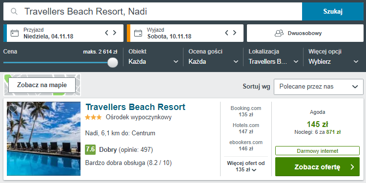 Rezerwacja obiektu