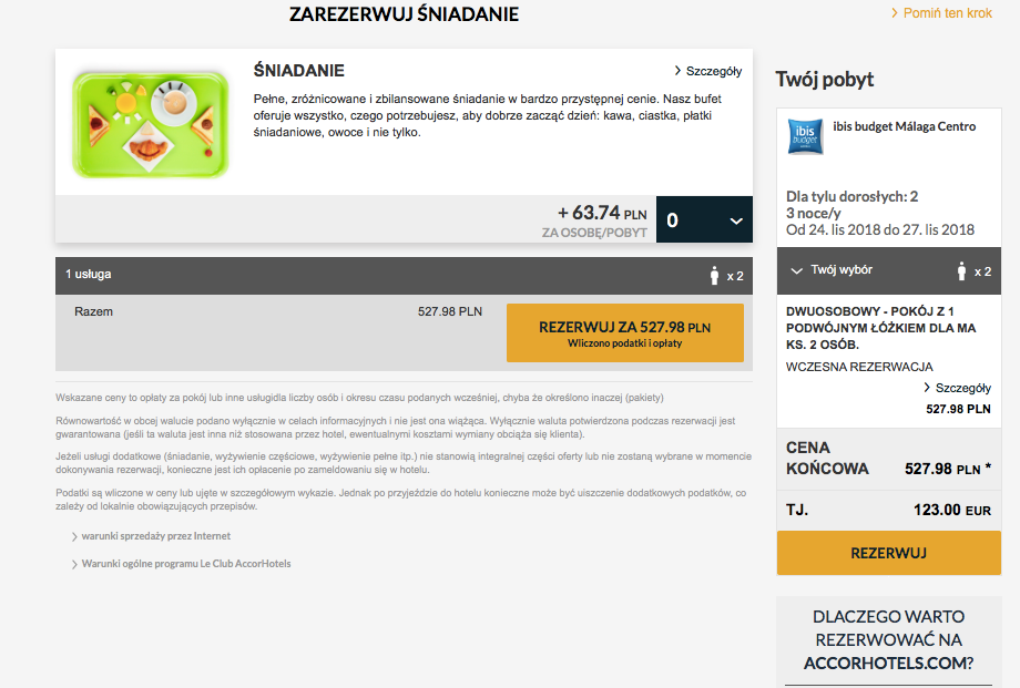 nocleg w maladze
