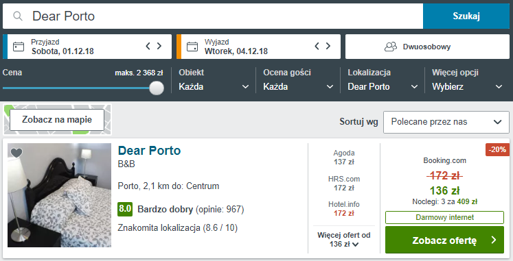 Rezerwacja obiektu