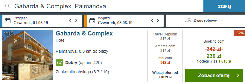 rezerwacja noclegów