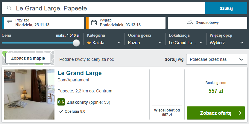 Rezerwacja obiektu