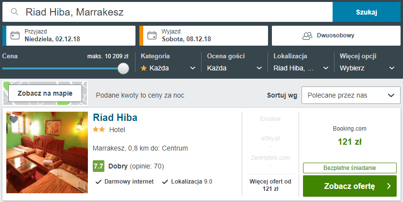Rezerwacja obiektu
