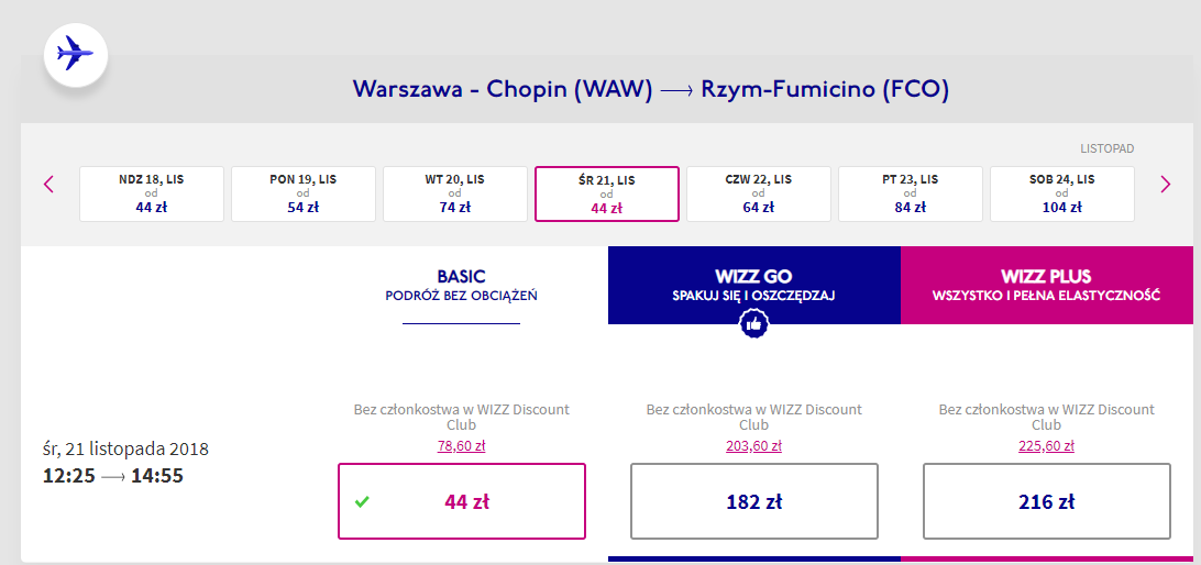 Rzym loty