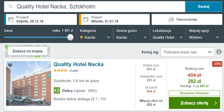 Sztokholm hotel
