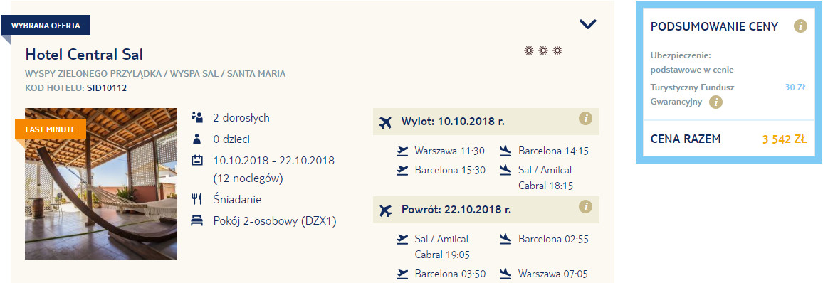 rezerwacja wczasów