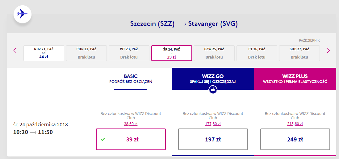 Stavanger loty