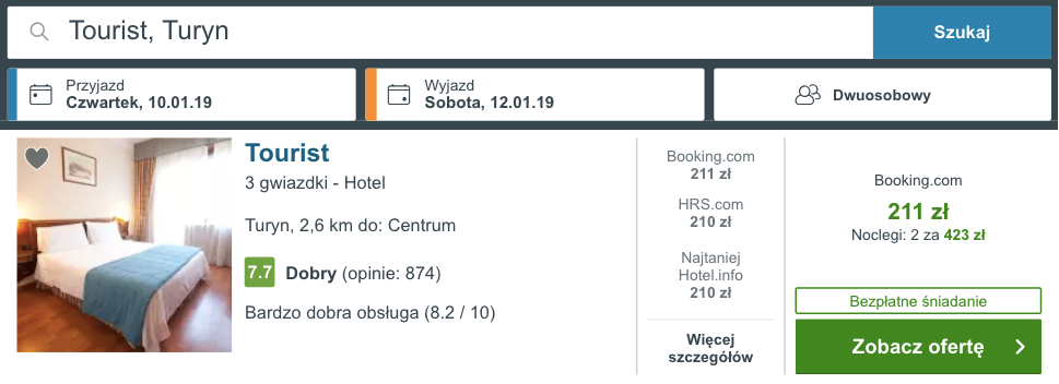 zarezerwuj hotel w turynie