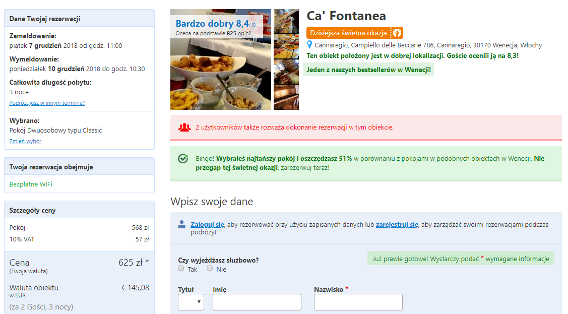 Wenecja noclegi