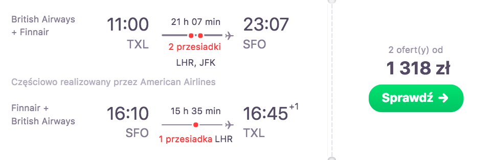 zarzerwuj loty do san francoscio