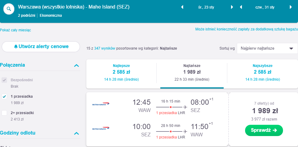 Rezerwacja przelotów