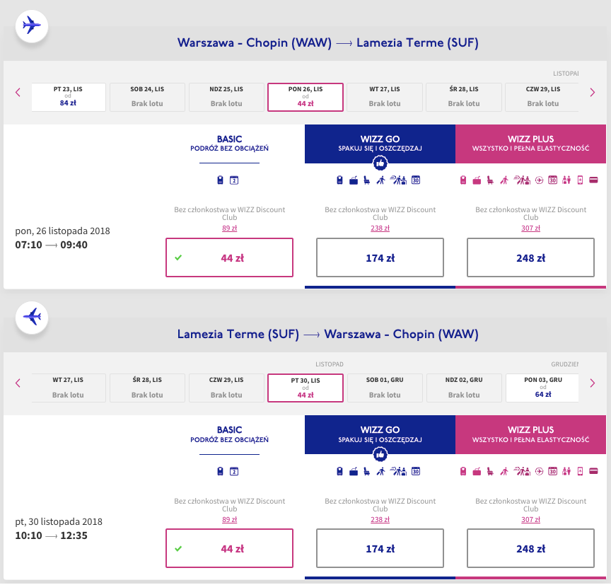 zarzerwuj loty do lamezii