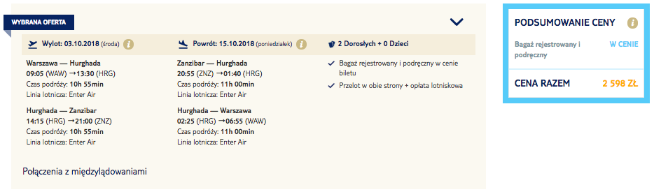 zarzerwuj loty na zanzibar