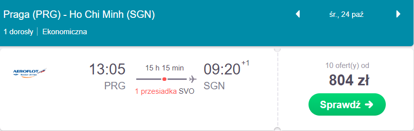z pragi do wietnamu