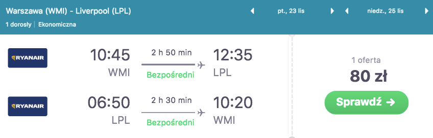 zarezerwuj loty do liverpoolu